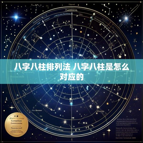 八字八柱排列法 八字八柱是怎么对应的