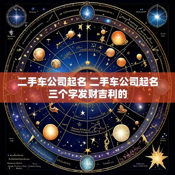 二手车公司起名 二手车公司起名三个字发财吉利的