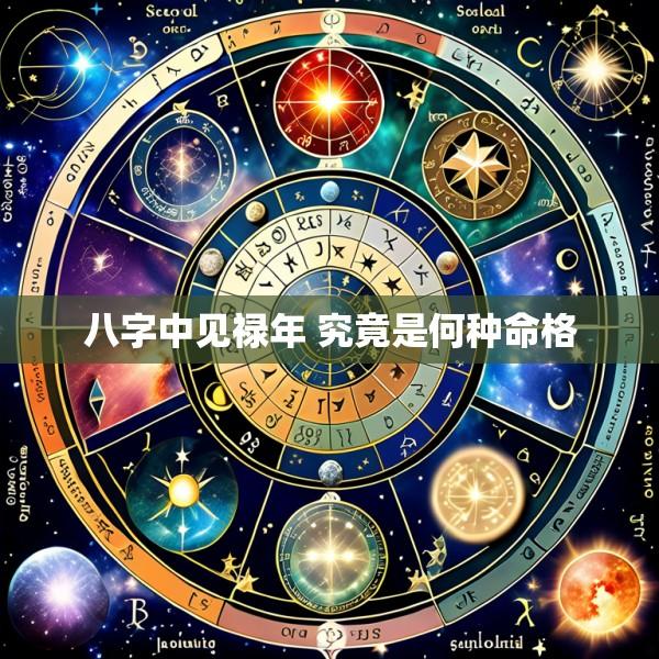 八字中见禄年 究竟是何种命格