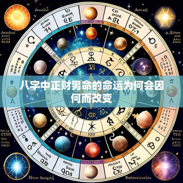 八字中正财男命的命运为何会因何而改变