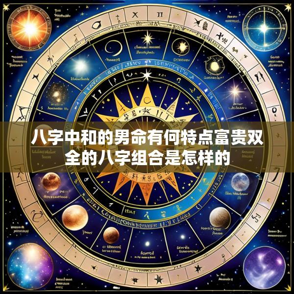 八字中和的男命有何特点富贵双全的八字组合是怎样的