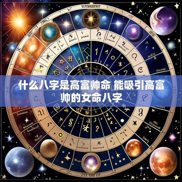 什么八字是高富帅命 能吸引高富帅的女命八字