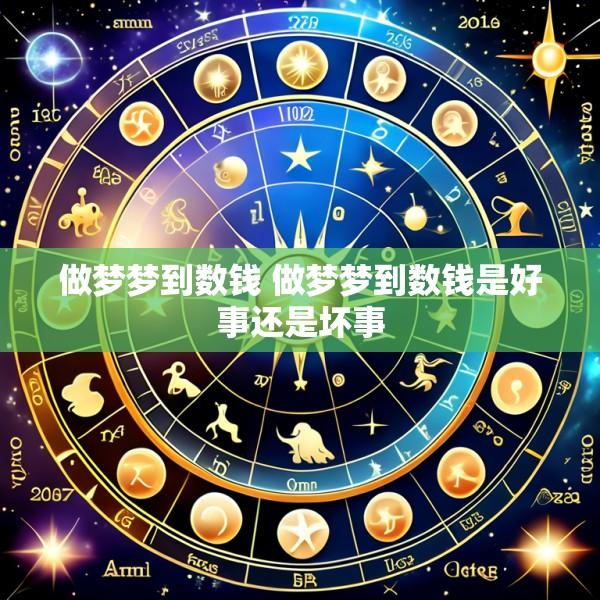 做梦梦到数钱 做梦梦到数钱是好事还是坏事