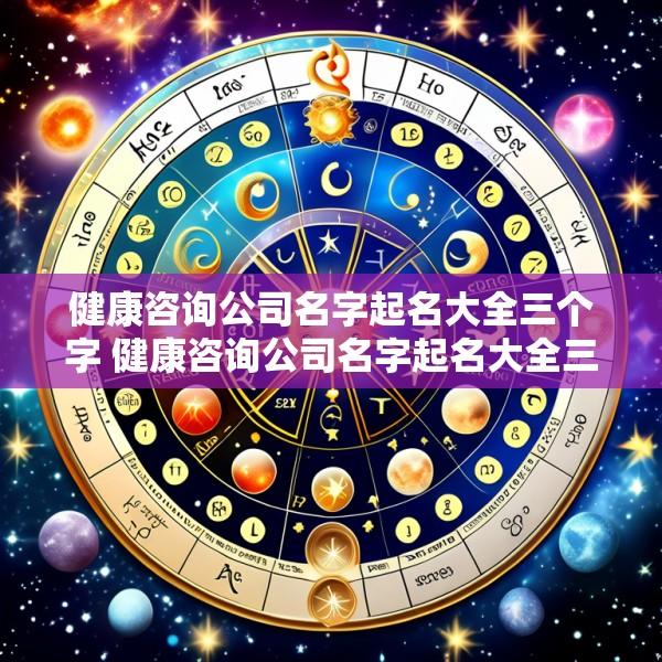 健康咨询公司名字起名大全三个字 健康咨询公司名字起名大全三个字怎么起