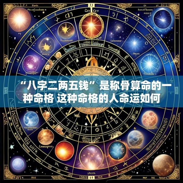 “八字二两五钱”是称骨算命的一种命格 这种命格的人命运如何