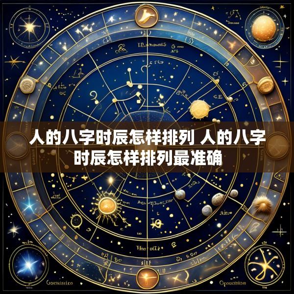 人的八字时辰怎样排列 人的八字时辰怎样排列最准确