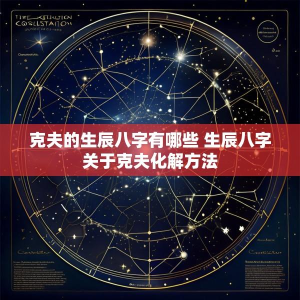 克夫的生辰八字有哪些 生辰八字关于克夫化解方法