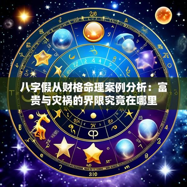八字假从财格命理案例分析：富贵与灾祸的界限究竟在哪里