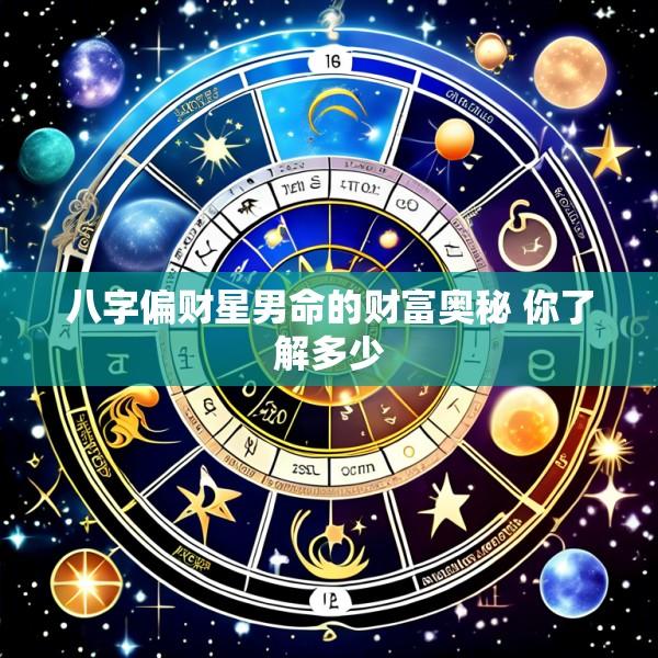 八字偏财星男命的财富奥秘 你了解多少