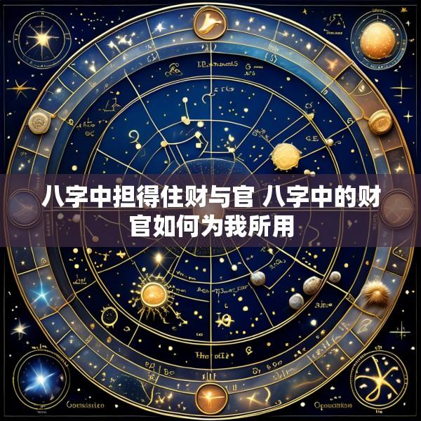 八字中担得住财与官 八字中的财官如何为我所用