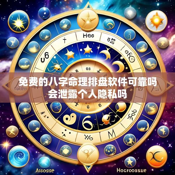 免费的八字命理排盘软件可靠吗会泄露个人隐私吗