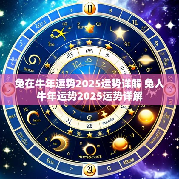 兔在牛年运势2025运势详解 兔人牛年运势2025运势详解
