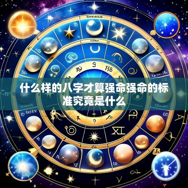 什么样的八字才算强命强命的标准究竟是什么