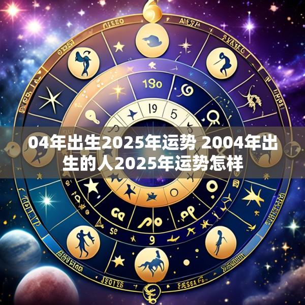 04年出生2025年运势 2004年出生的人2025年运势怎样