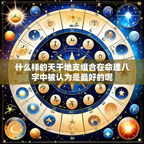 什么样的天干地支组合在命理八字中被认为是最好的呢