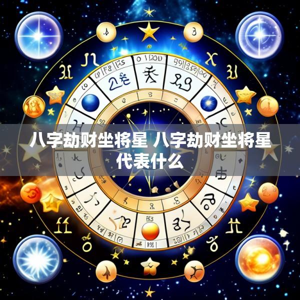 八字劫财坐将星 八字劫财坐将星代表什么
