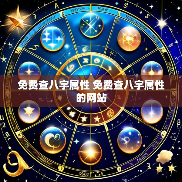 免费查八字属性 免费查八字属性的网站
