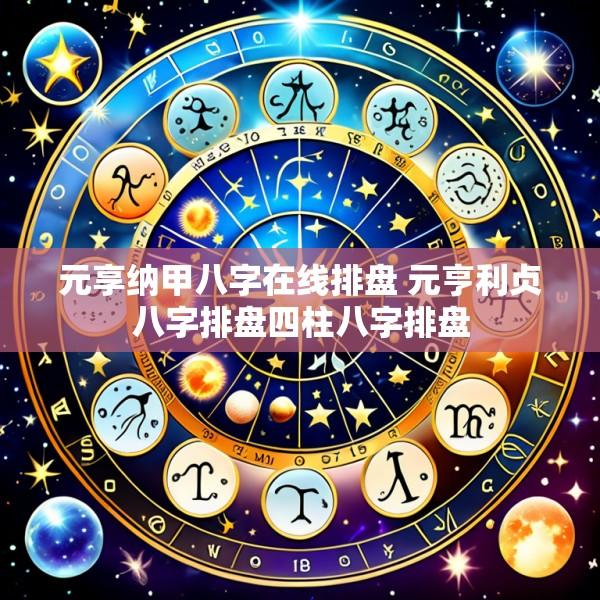 元享纳甲八字在线排盘 元亨利贞八字排盘四柱八字排盘