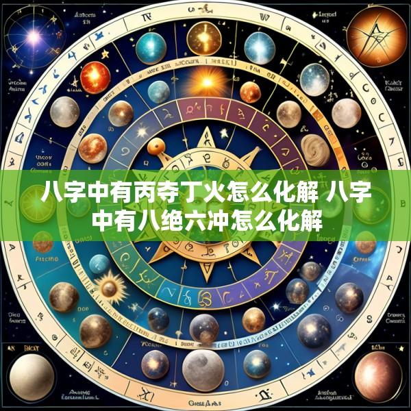 八字中有丙夺丁火怎么化解 八字中有八绝六冲怎么化解
