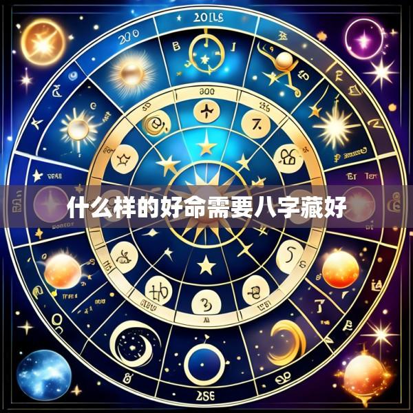 什么样的好命需要八字藏好