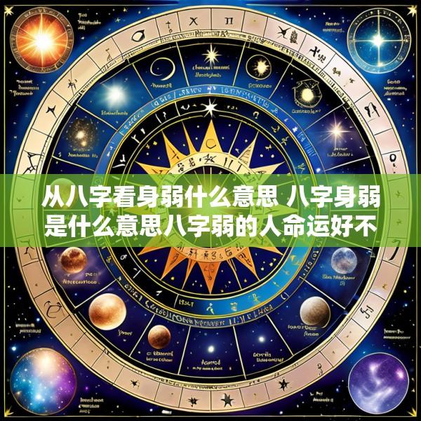 从八字看身弱什么意思 八字身弱是什么意思八字弱的人命运好不好