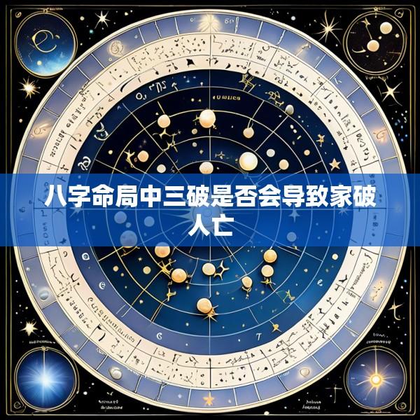 八字命局中三破是否会导致家破人亡