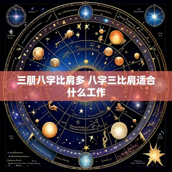 三朋八字比肩多 八字三比肩适合什么工作