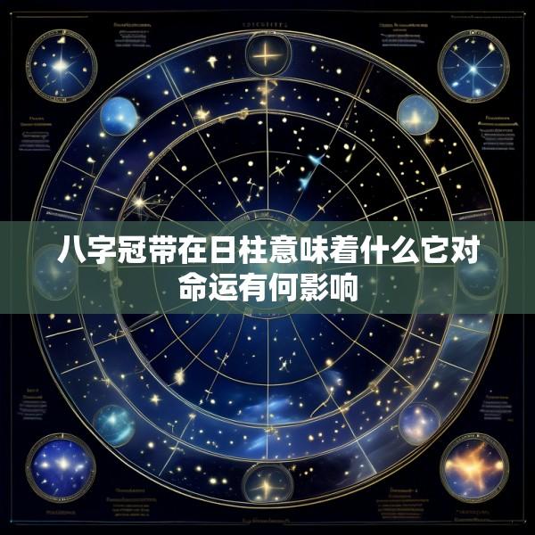 八字冠带在日柱意味着什么它对命运有何影响