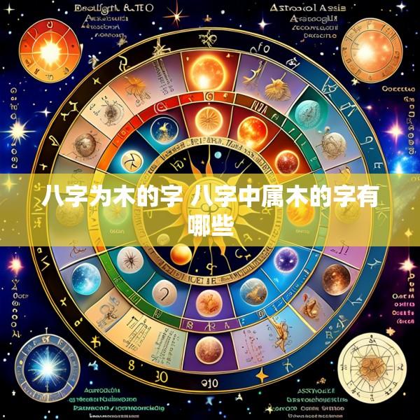 八字为木的字 八字中属木的字有哪些