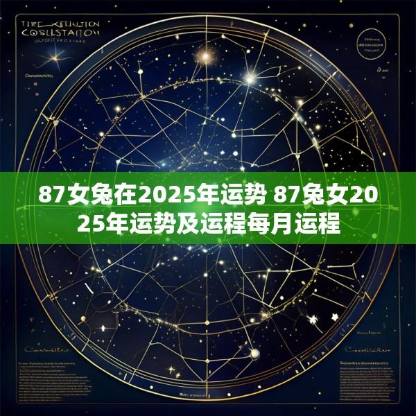 87女兔在2025年运势 87兔女2025年运势及运程每月运程