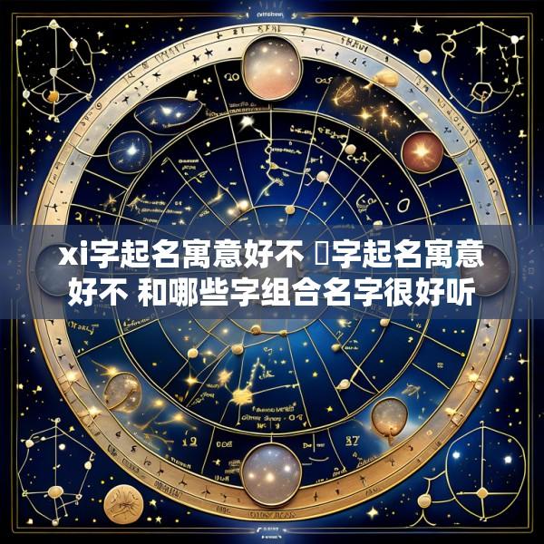 xi字起名寓意好不 晞字起名寓意好不 和哪些字组合名字很好听