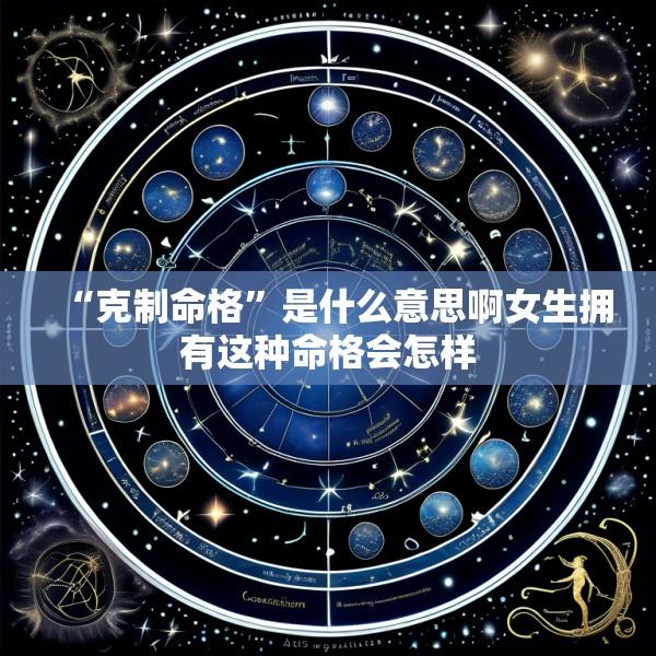 “克制命格”是什么意思啊女生拥有这种命格会怎样