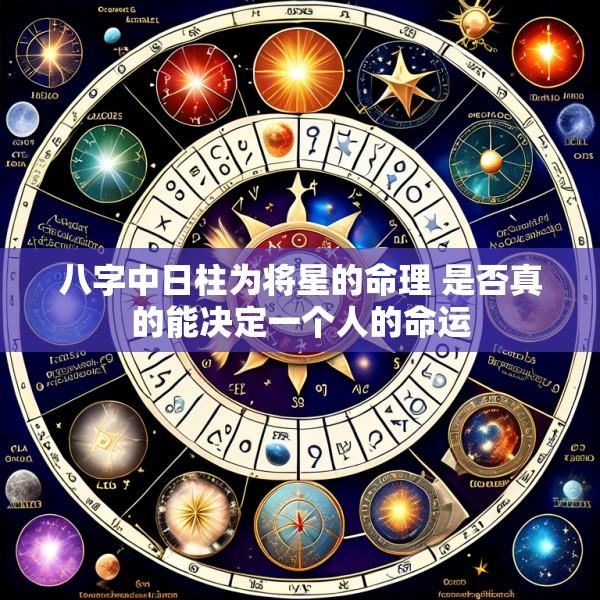 八字中日柱为将星的命理 是否真的能决定一个人的命运