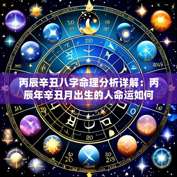 丙辰辛丑八字命理分析详解：丙辰年辛丑月出生的人命运如何