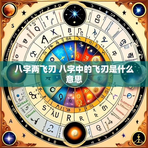 八字两飞刃 八字中的飞刃是什么意思