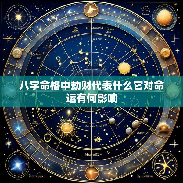 八字命格中劫财代表什么它对命运有何影响