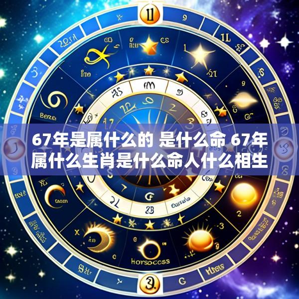 67年是属什么的 是什么命 67年属什么生肖是什么命人什么相生相克