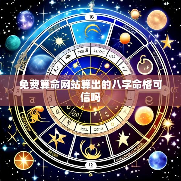 免费算命网站算出的八字命格可信吗