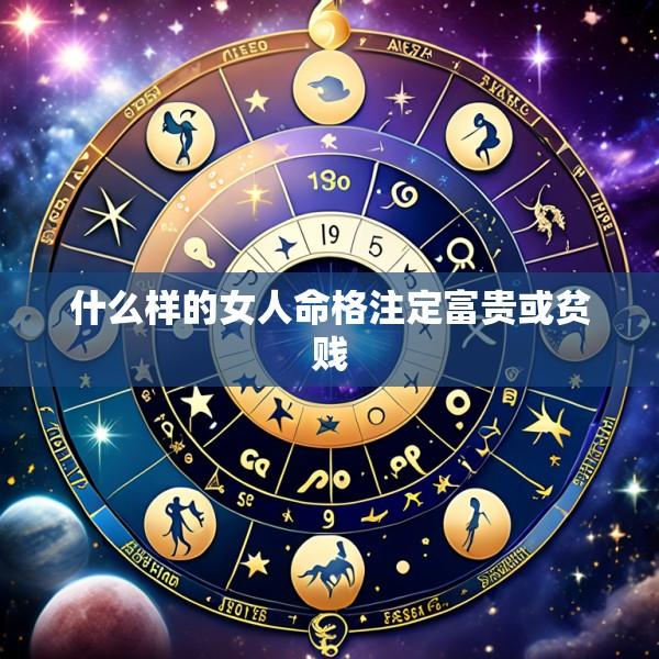 什么样的女人命格注定富贵或贫贱