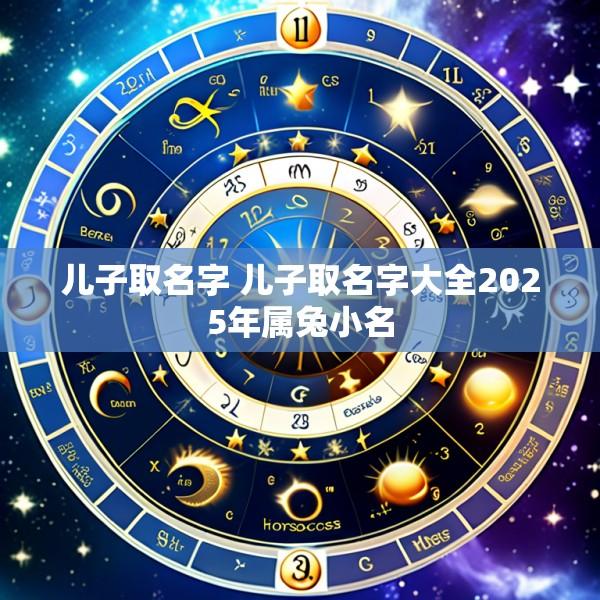 儿子取名字 儿子取名字大全2025年属兔小名