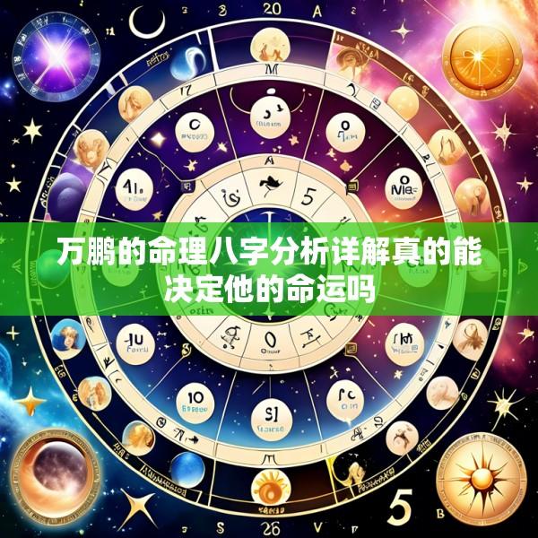 万鹏的命理八字分析详解真的能决定他的命运吗