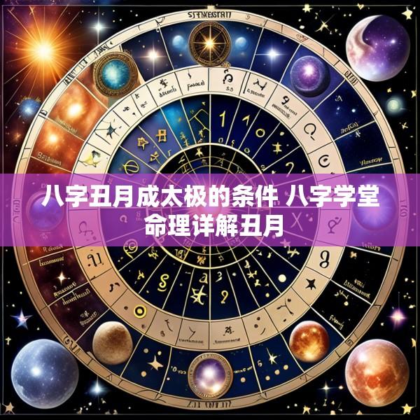 八字丑月成太极的条件 八字学堂 命理详解丑月