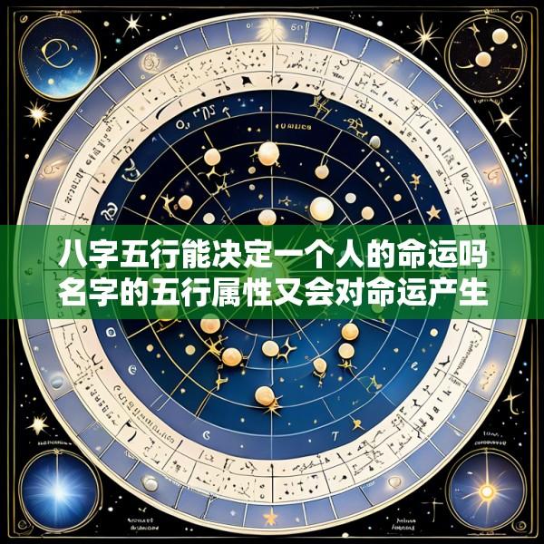 八字五行能决定一个人的命运吗名字的五行属性又会对命运产生怎样的影响