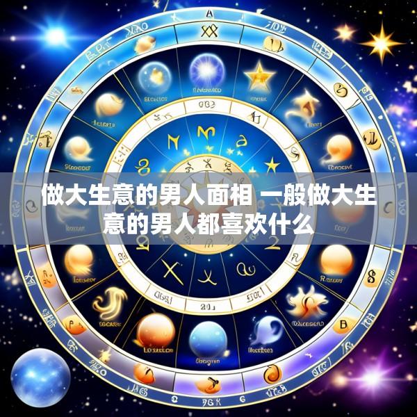 做大生意的男人面相 一般做大生意的男人都喜欢什么