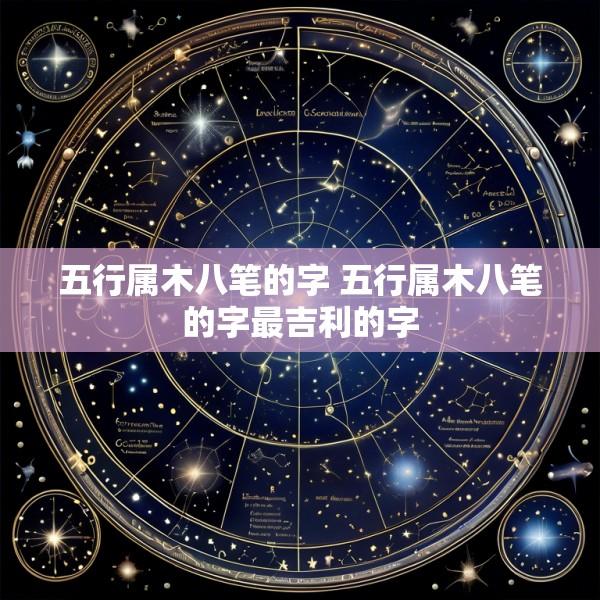 五行属木八笔的字 五行属木八笔的字最吉利的字