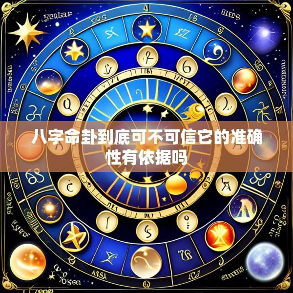 八字命卦到底可不可信它的准确性有依据吗