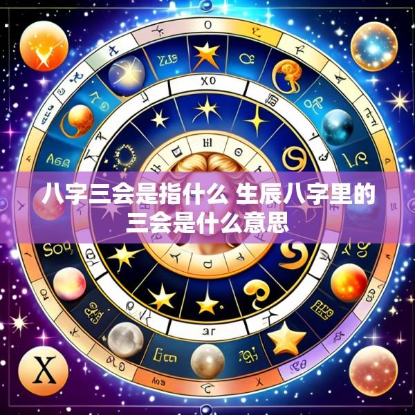 八字三会是指什么 生辰八字里的三会是什么意思