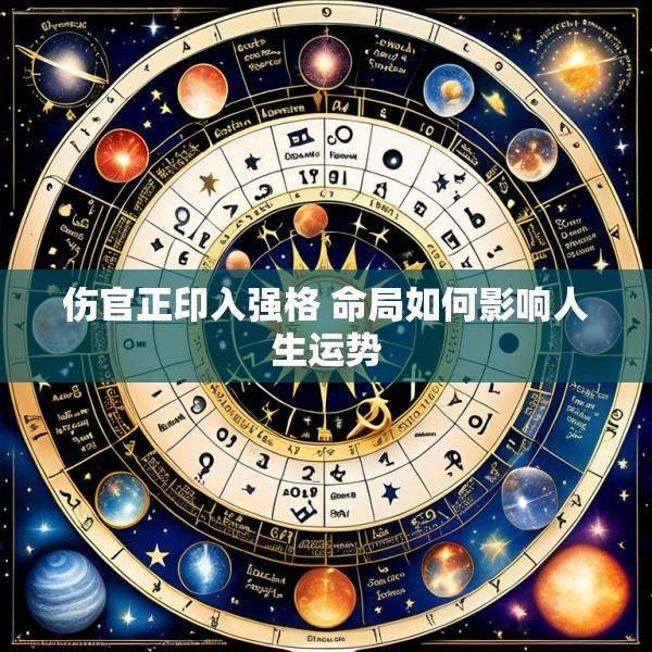 伤官正印入强格 命局如何影响人生运势