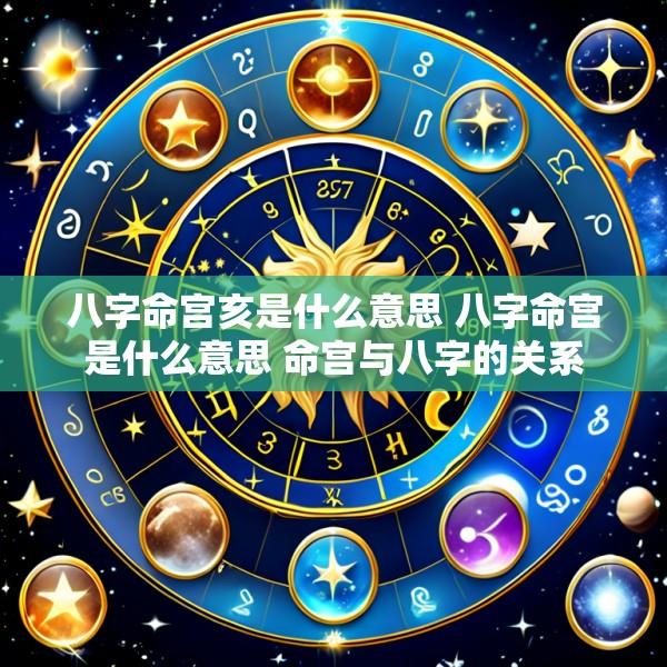 八字命宫亥是什么意思 八字命宫是什么意思 命宫与八字的关系