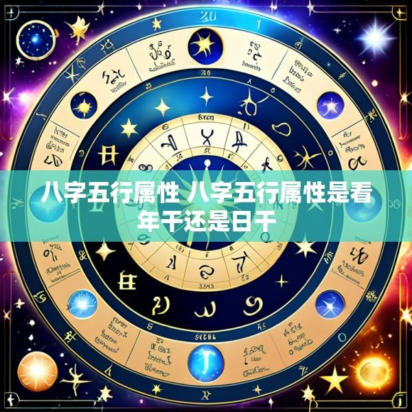 八字五行属性 八字五行属性是看年干还是日干